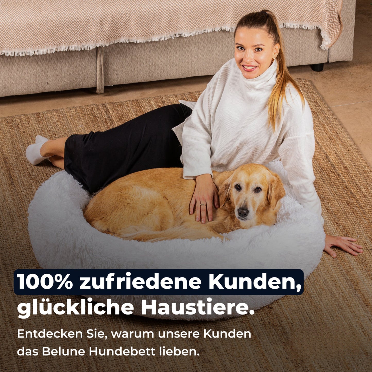 Kuscheliges Wolken-Hundebett